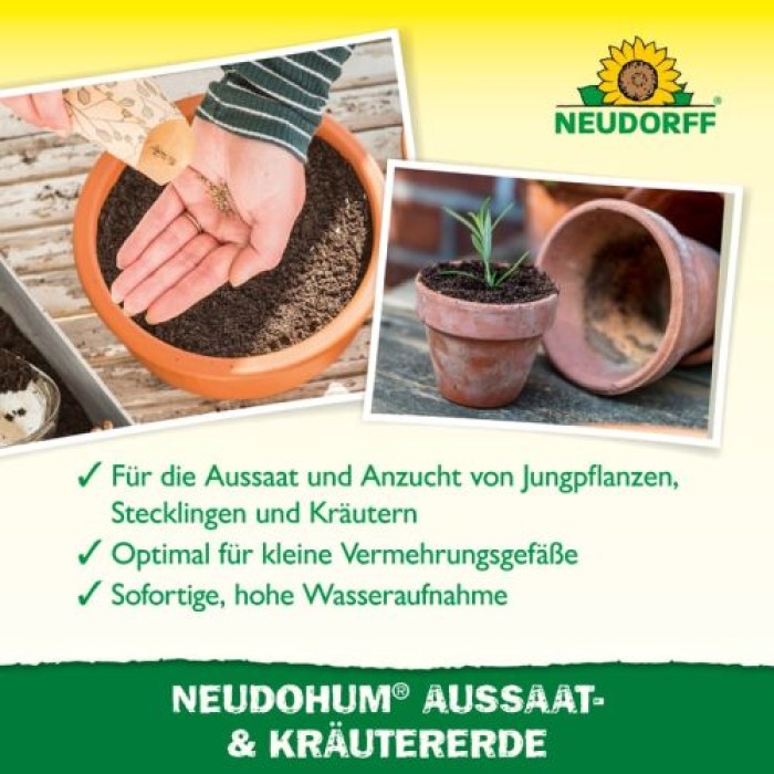 Neudorff NeudoHum AussaatErde und KräuterErde 20L - Bio, 1005