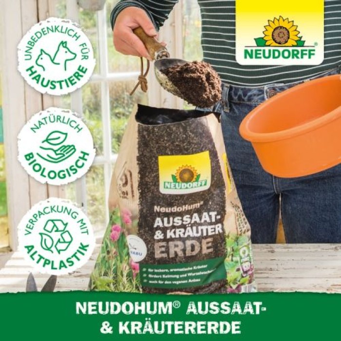 Neudorff NeudoHum AussaatErde und KräuterErde 20L - Bio, 1005