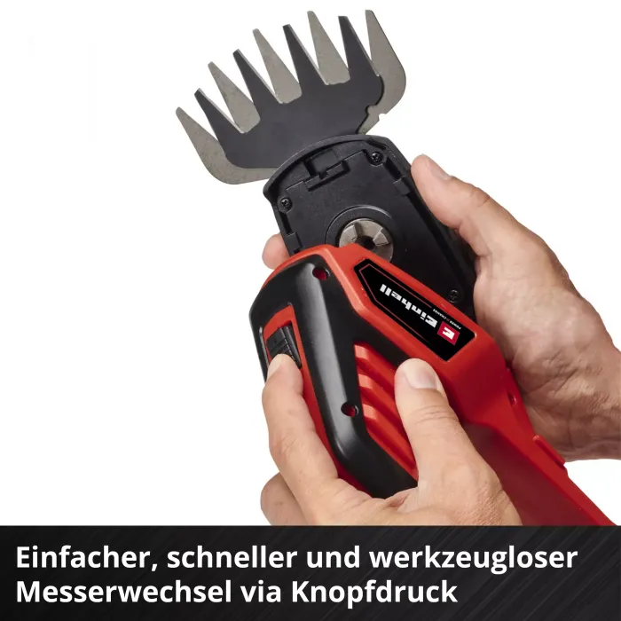 Einhell Akku-Gras- und Strauchschere GE-CG 18/100 Li-Solo, 3410313