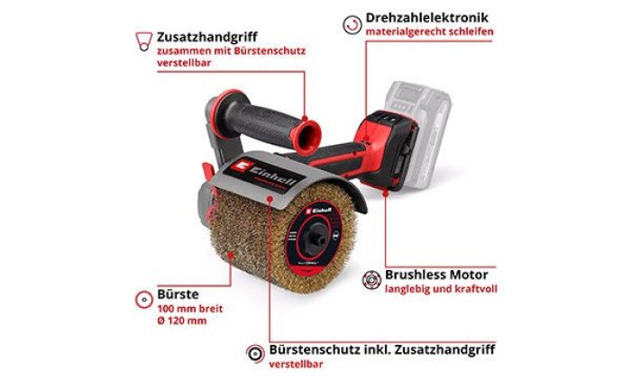 Einhell Professional Akku-Bürstenschleifer TP-BR 18/32 Li BL - Solo 4468000