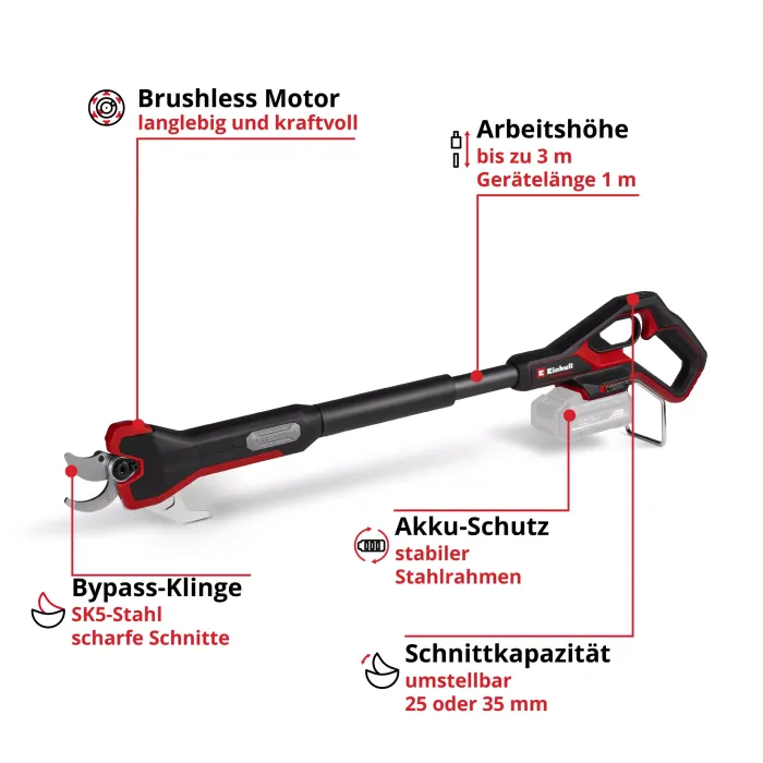 Einhell PROFESSIONAL Akku-Astschere GP-LS 18/35 Li BL-Solo, 3408360