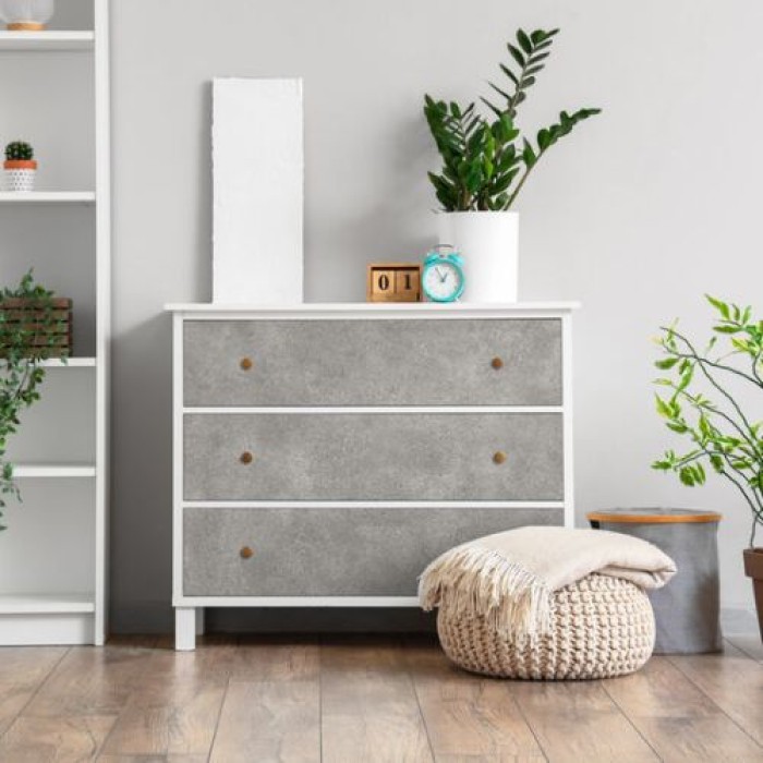 d-c-fix Klebefolie Salazar concrete, 67,5 cm x 2 m, selbstklebende Deko-Folie für Möbel, F3468231