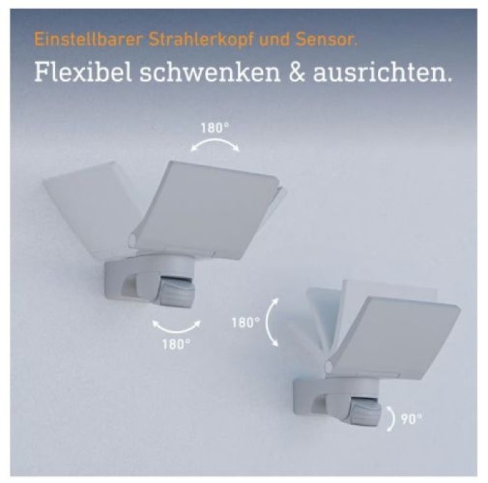 Steinel LED-Strahler XLED home 2 XL S Weiß, 180° Bewegungsmelder, 19,3 W, 030070
