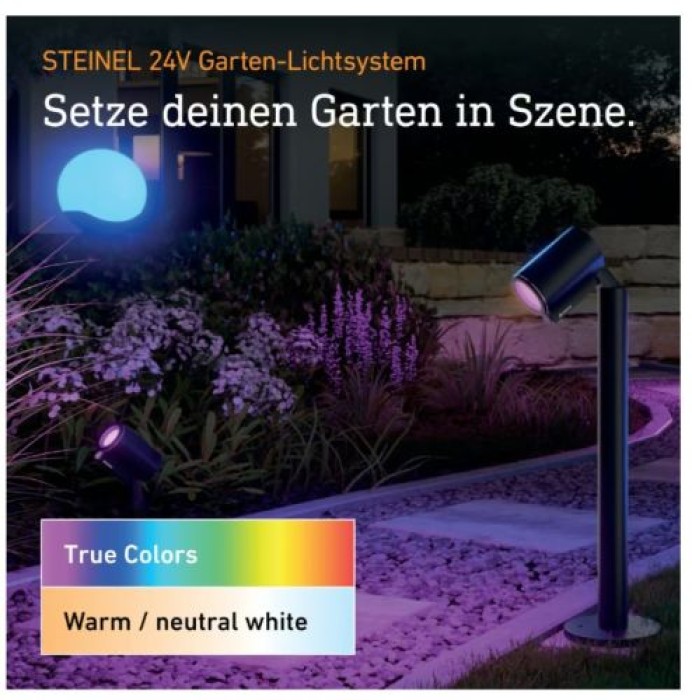 Steinel Gartenstrahler Spot Garden C 24V, App-Steuerung, Ohne Sensor, 089351