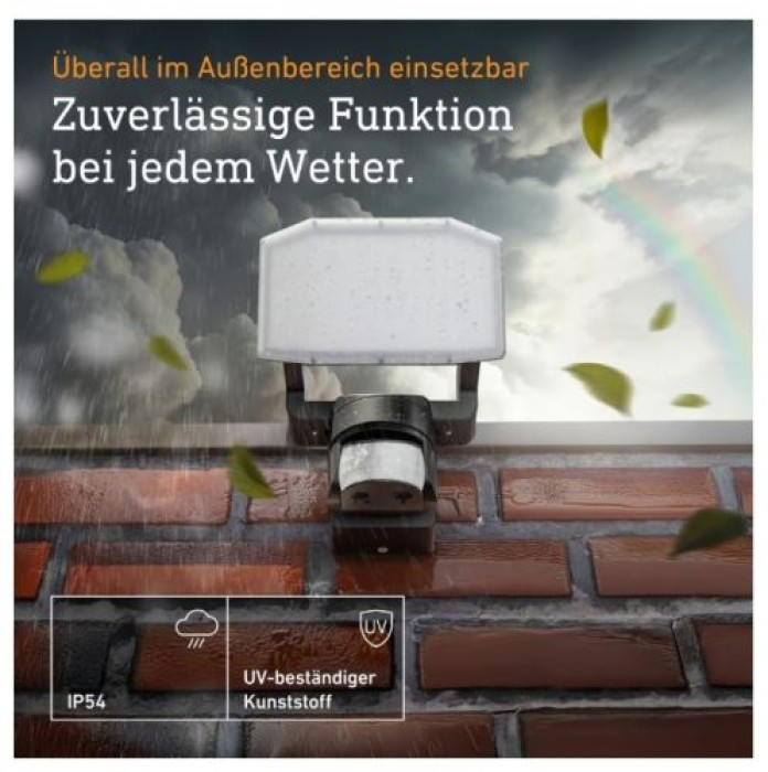Steinel LED Strahler XLED Protect S Anthrazit, 180°/10 m Bewegungsmelder, 090012