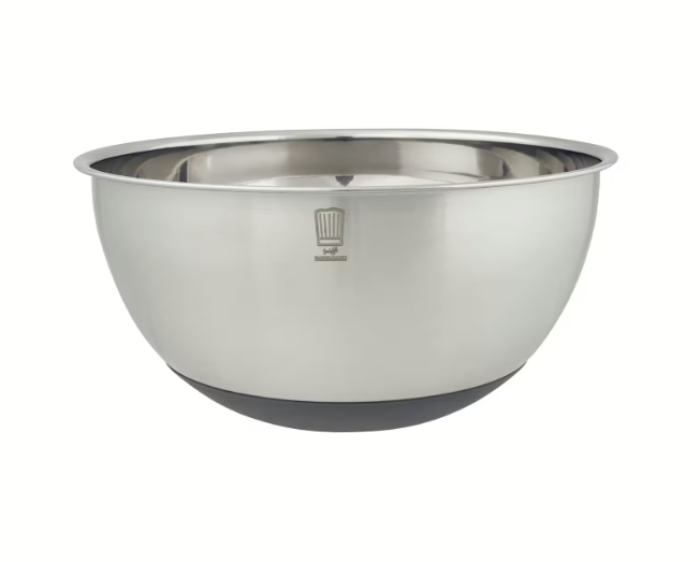 Fackelmann Chefkoch Edelstahlschüssel 4 Liter, spülmaschinengeeignet, 23225