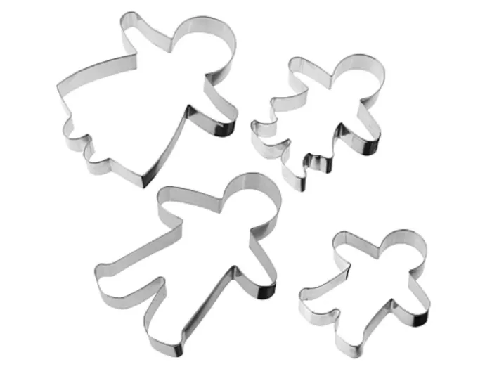 Fackelmann Ausstecher Lebkuchenfamilie 2er Set, 42958