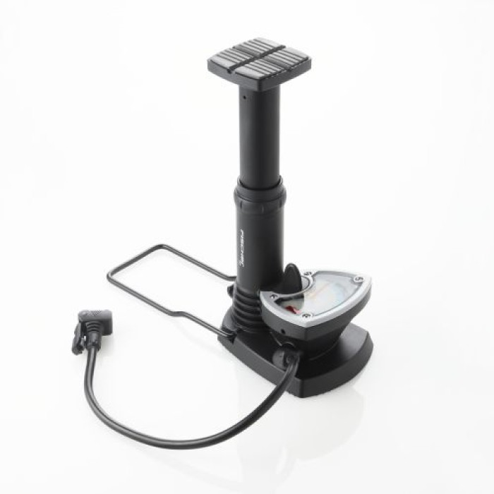 Fischer Fuß-Standpumpe mit Manometer, 7bar, inkl. Adapter 85575