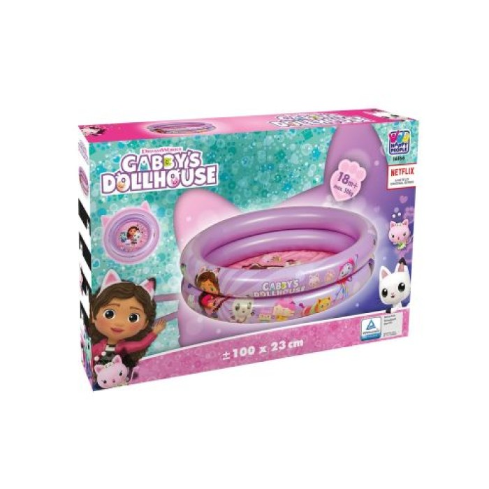 Happy People Gabbys Dollhouse 2-Ring-Pool aufgeblasen ca. 100x23 cm, 16166