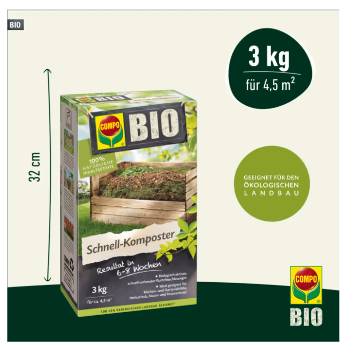 COMPO BIO Schnellkomposter 3 Kg, 24999