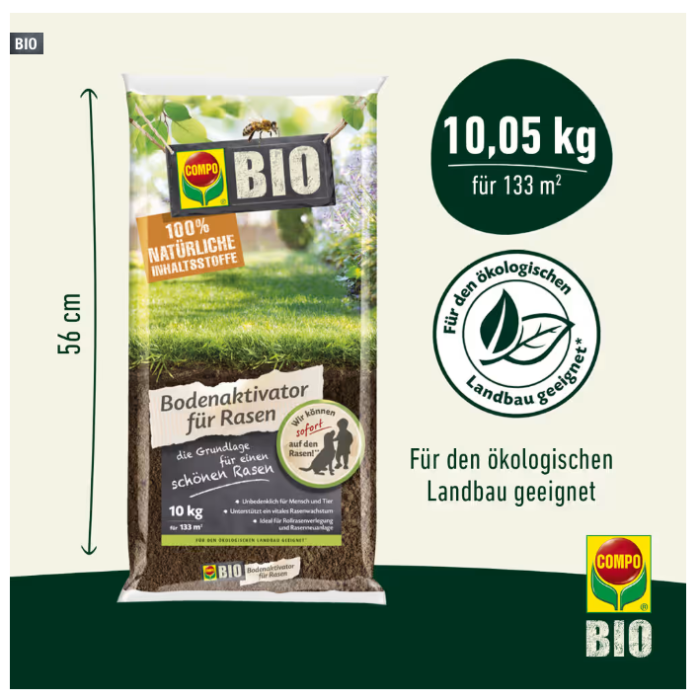 COMPO BIO Bodenaktivator für Rasen, 10 kg, 26728