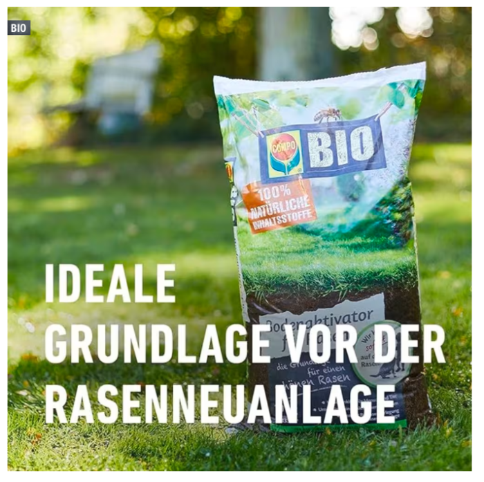 COMPO BIO Bodenaktivator für Rasen, 10 kg, 26728