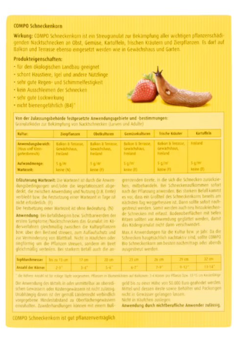 COMPO Bio Schneckenkorn 1,1 kg, 23367