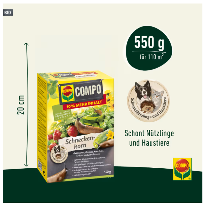 COMPO Bio Schneckenkorn 1,1 kg, 23367
