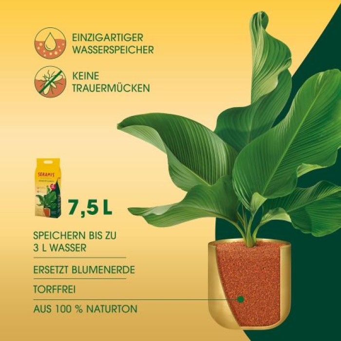 Seramis Pflanz-Granulat für alle Zimmerpflanzen, 7,5 l, 730017
