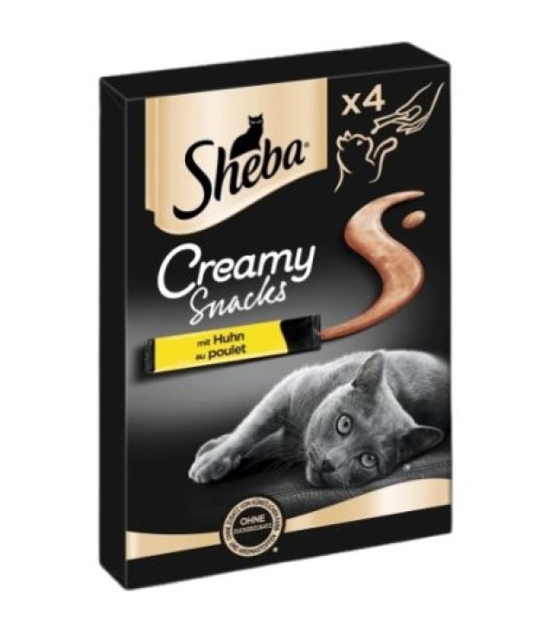 Sheba Creamy Snack Huhn, 4x12g, 396702
