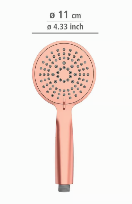Wenko Duschkopf Mod. Young Roségold Ø 11 cm, 23943100