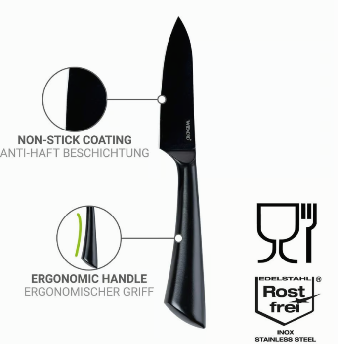 Wenko Gemüsemesser Mod. Ace aus rostfreiem Edelstahl, 55058100