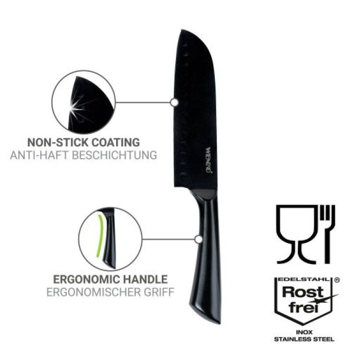 Wenko Santokumesser Ace 17,5 cm, Edelstahl, 55056100