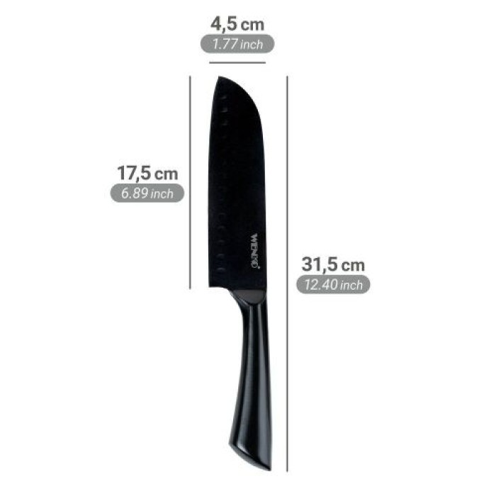 Wenko Santokumesser Ace 17,5 cm, Edelstahl, 55056100