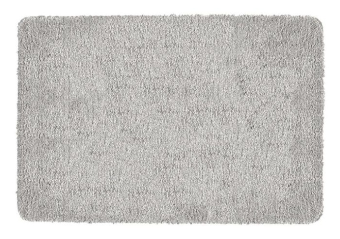Wenko Badteppich Badia, grau, Polyester, 60x90 cm rutschfester TPR-Rücken, waschbar, 26271100