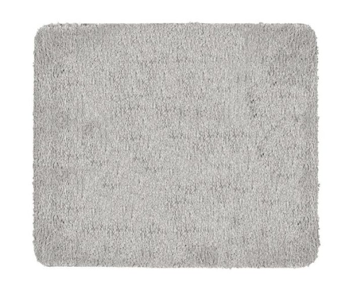Wenko Badteppich Badia, grau, Polyester, 55x65 cm rutschhemmend, fusselfrei, 26270100