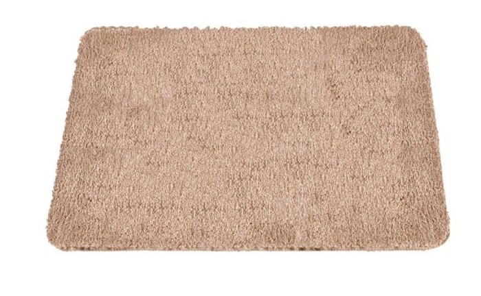Wenko Badteppich Badia, beige, Polyester, 55x65 cm rutschhemmend, fusselfrei, 26268100