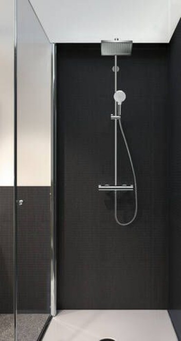 hansgrohe Crometta E Showerpipe 240 1jet EcoSmart mit Thermostat, 27281000