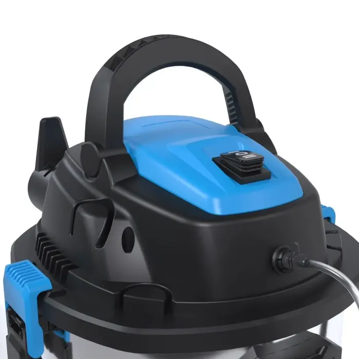 Güde Waschsauger GWS 1600-20 (1600 W, Nass- und Trockensaugen, Sprühen, Ausblasen, Filterreinigung, Edelstahlbehälter 20 l, max. Saugleistung 19 kPa, Luftvolumenstrom 100 m³/h, HEPA-Filter, Zubehör) 17019