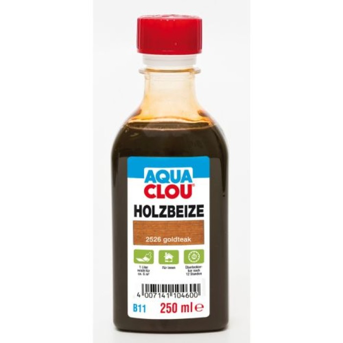 Clou B11 Aqua Holzbeize 250ml Nr: 2526 goldteak, 2014072