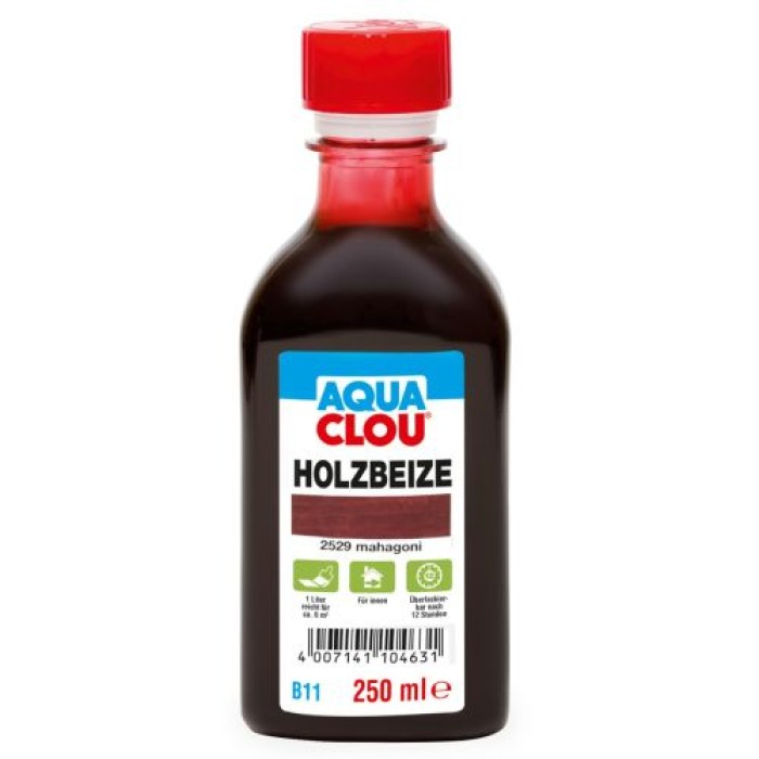 Clou B11 Aqua Holzbeize 250ml Nr: 2529 mahagoni, 2014075