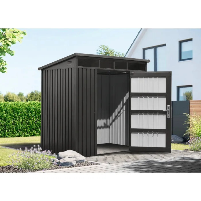 Mr. Gardener Premium Geräte-Pultdachhaus 197x146x201 cm, anthrazit,  025288