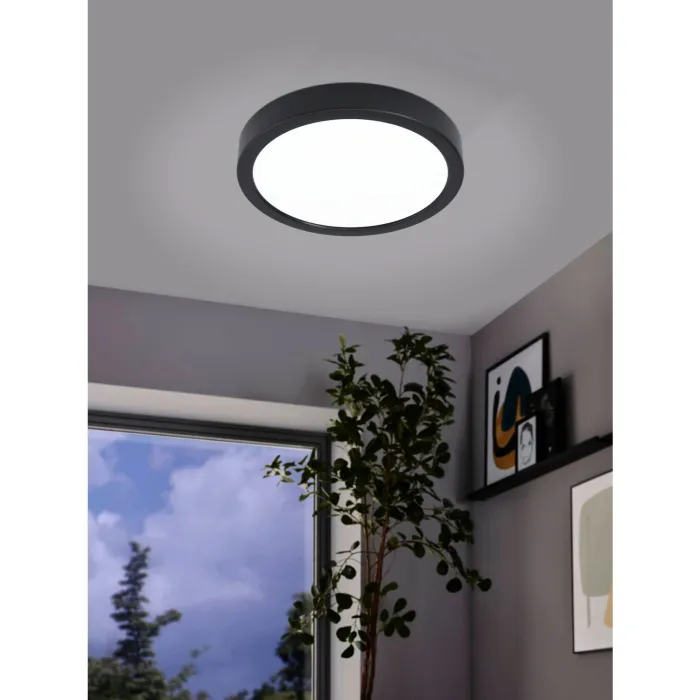 CASAYA LED Deckenleuchten, D.21, 16,5W, 1800LM, 3000K, Stahl, schwarz, 780061