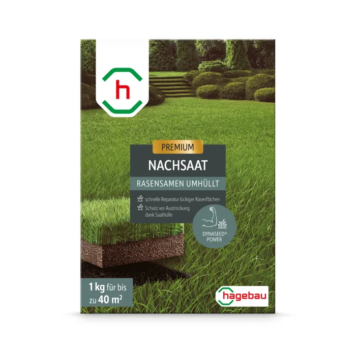 Rasensamen Nachsaatrasen umhüllt 1,0Kg Karton für 40 m2, 629585