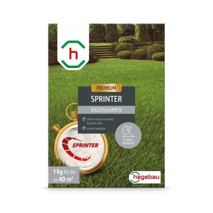 Rasensamen Sprinterrasen 1,0Kg Karton für 40 m2, 629645