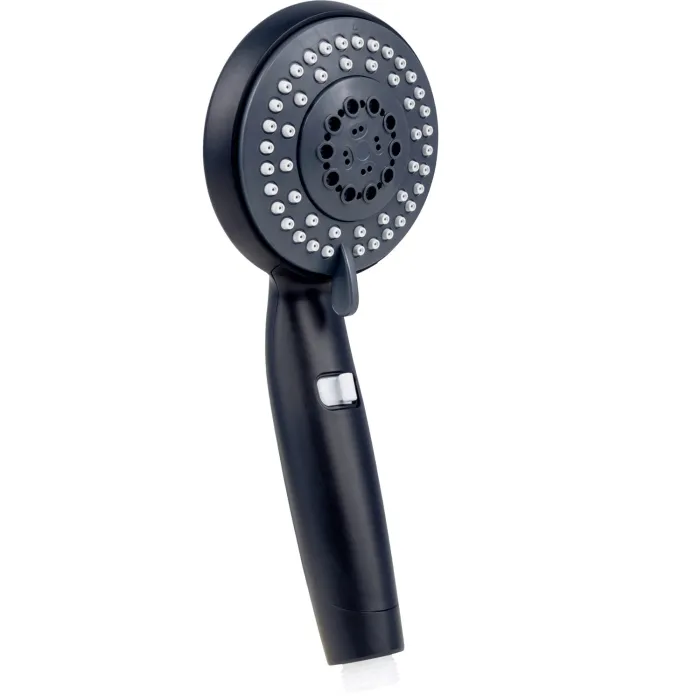 WELLWATER Handbrause Darkon, 5 Strahlarten, schwarz, 955243