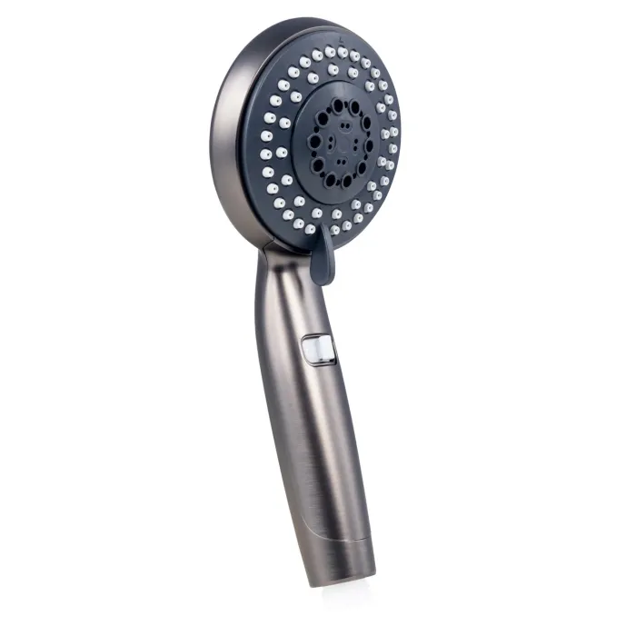 WELLWATER Handbrause Darkon, 6 Strahlarten, silberfarben, 955244