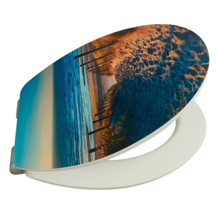 WELLWATER WC-Sitz Paralia MDF Dekor, Soft-Close ,Take-Off, 956488