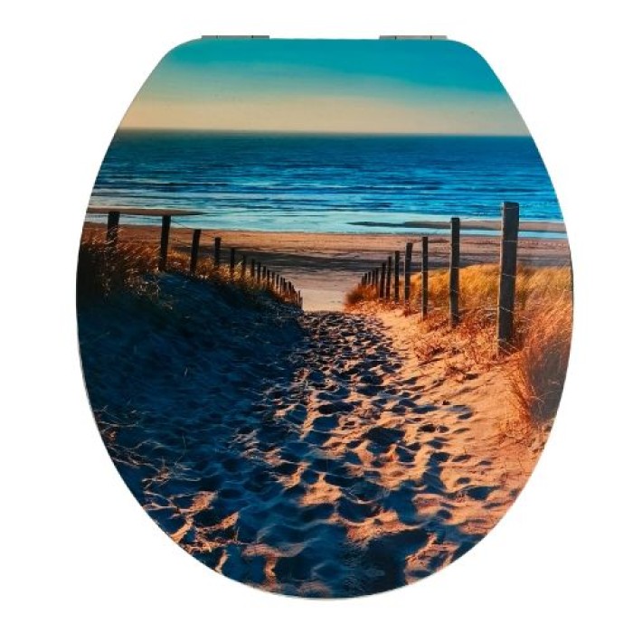 WELLWATER WC-Sitz Paralia MDF Dekor, Soft-Close ,Take-Off, 956488