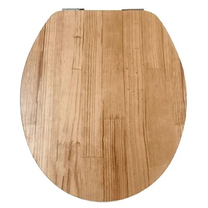 WELLWATER WC-Sitz Holzoptik hell, Soft-Close, Take-Off, MDF, 956495