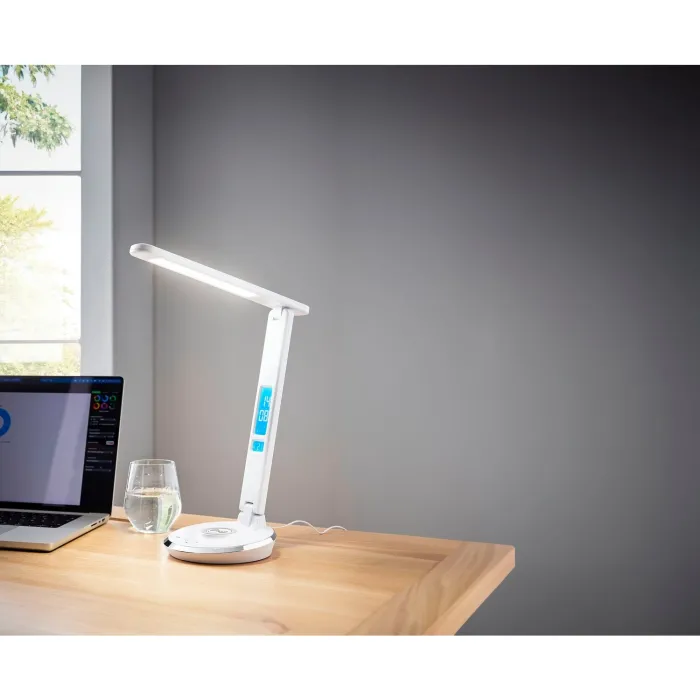 CASAYA LED-Tischlampe TORSBY, 5,3 w, 700 lm, weiß, H: 45 cm, Ladestation, 997147