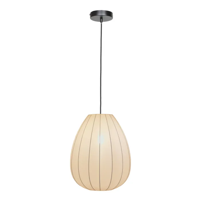 Casaya Pendelleuchte Suri, E27, oval, grau, 997205