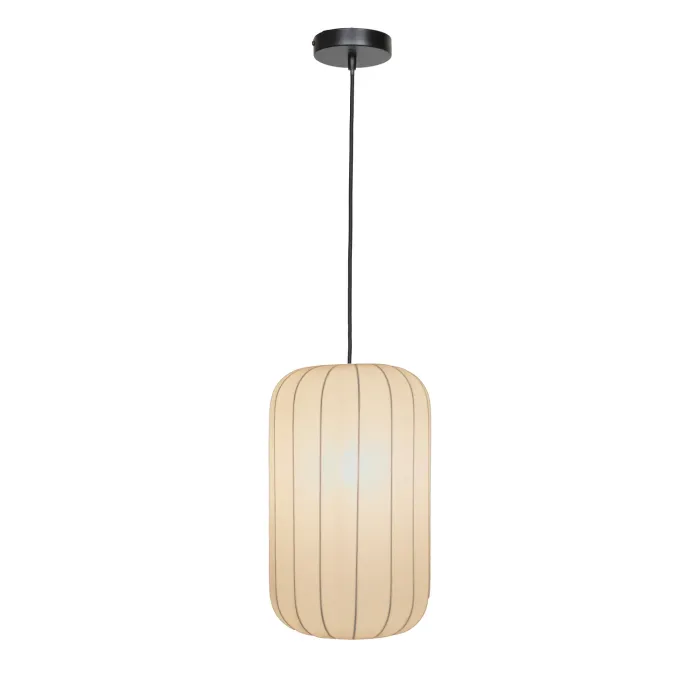 Casaya Pendelleuchte Suri, E27, zylindrisch, beige, 997207