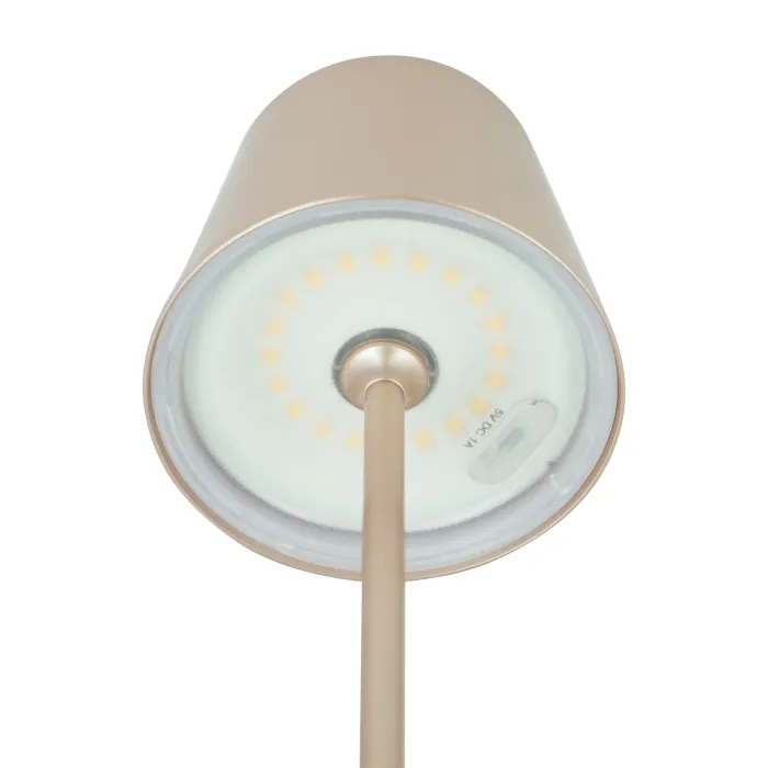 CASAYA LED-Akkuleuchte Tjörn, 3 w, 250 lm, beige, H 36,5 cm, 997248