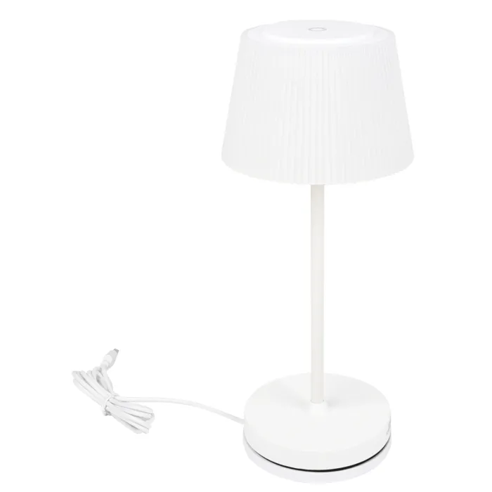 CASAYA LED-Akkuleuchte Tasjö, 2,5 w, 200 lm, weiß, H 31 cm, 997280