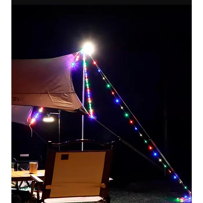 CASAYA LED-Lichterkette Taivo, RGB, aufrollbar, Taschenlampenfunktion, 997305