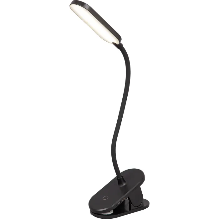 CASAYA LED-Akkuleuchte Narila, mit Klemm-Befestigung, 140 lm, 3000K, schwarz, 997314