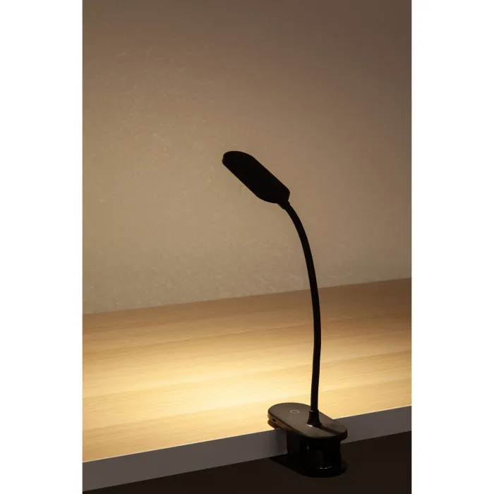CASAYA LED-Akkuleuchte Narila, mit Klemm-Befestigung, 140 lm, 3000K, schwarz, 997314