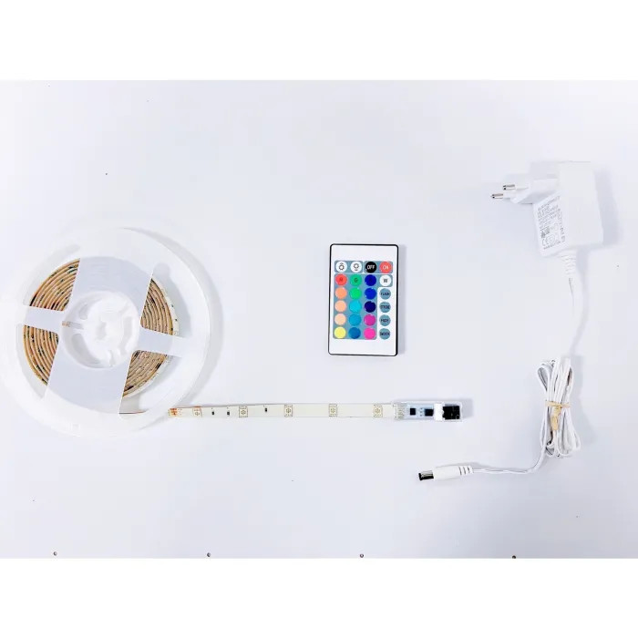 CASAYA LED-Streifen, 3 m, 12 W, 90 x RGB-LED inkl. Fernbedienung, 997315