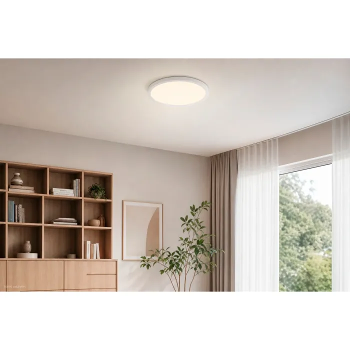 Casaya LED-Deckenleuchte Medora, rund, Ø: 40 cm, 32 W, 3400 lm, weiß, 997352
